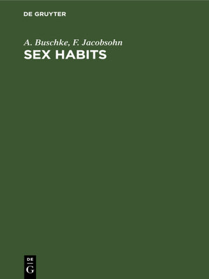 cover image of Sex Habits
